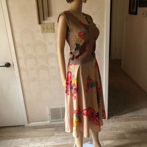 Nicole Miller for P J Walsh  Two-peice skirt and top, size 10. Like New.